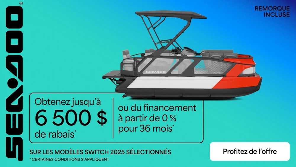 Obtenez jusqu'à 6 500$ de rabais ou du financement à partir de 0% pour 36 mois sur les modèles Switch 2025 sélectionnés