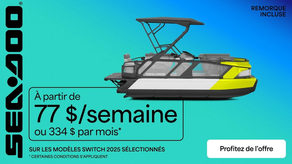 À partir de 77 $ / semaine ou 334 $ par mois sur les modèles Switch 2025 sélectionnés