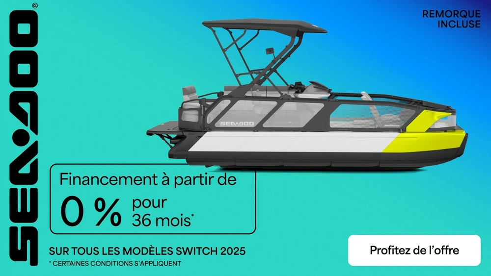 Financement à partir de 0% pour 36 mois sur tous les modèles Switch 2025