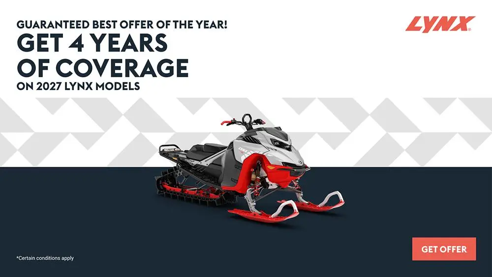 Get 4 years of coverage on 2027 Lynx models