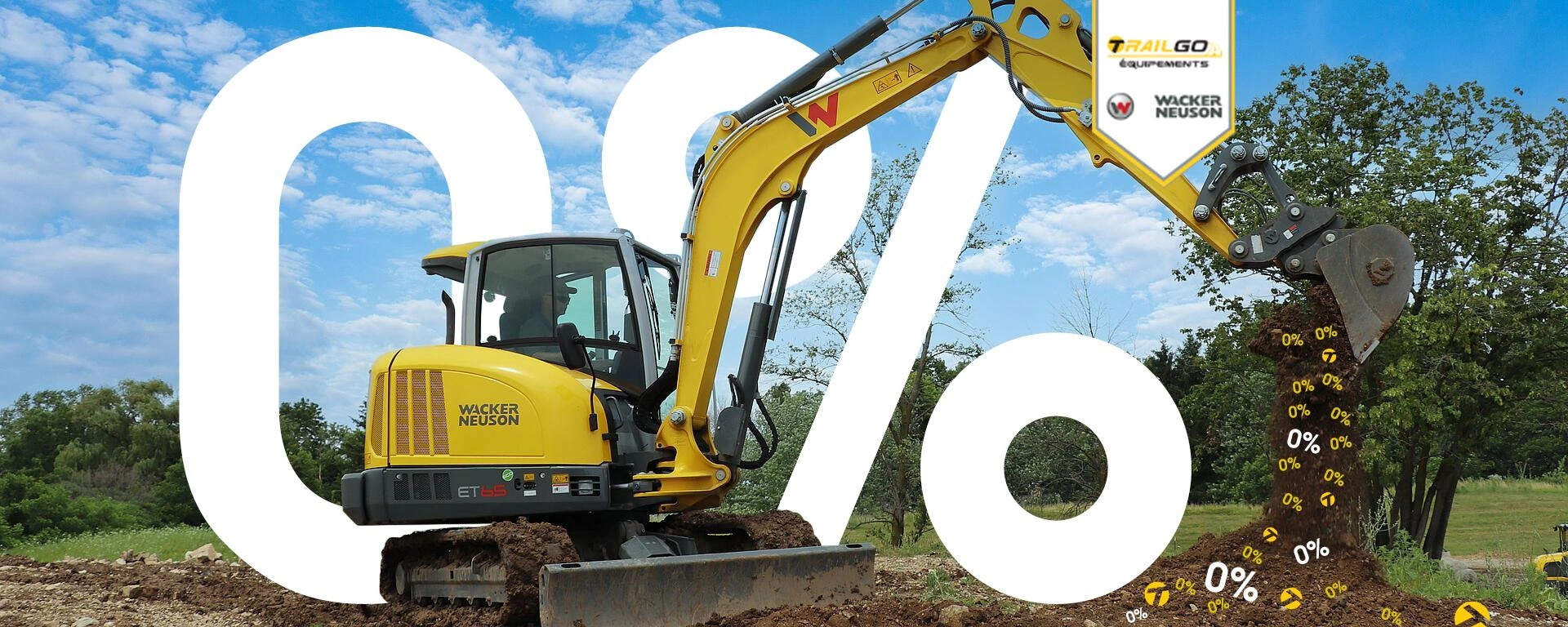 Creuser dans du 0% Wacker Neuson alt