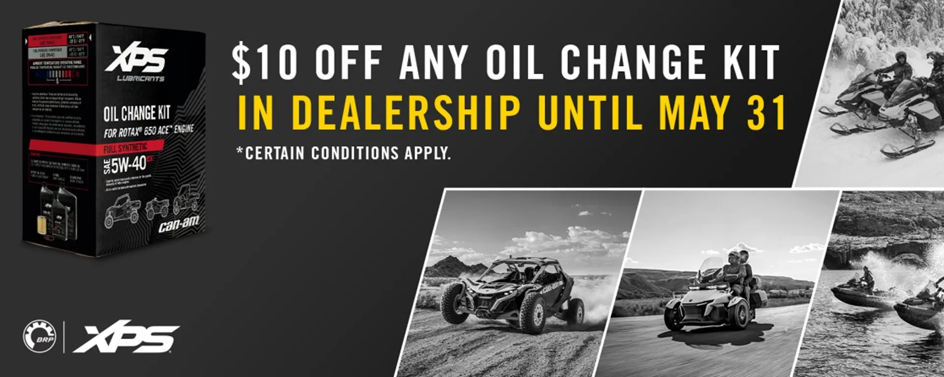 $10 Off any Oil Change Kit in Dealership until May 31. alt