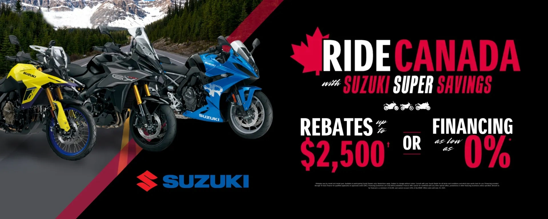 Ride Canada - Suzuki Super Savings alt