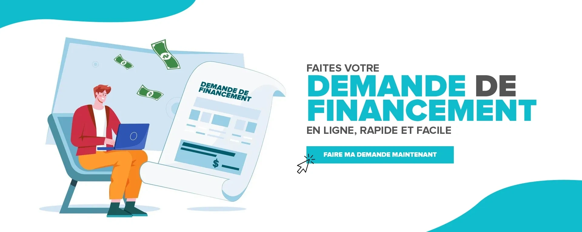 Demande de financement en ligne alt