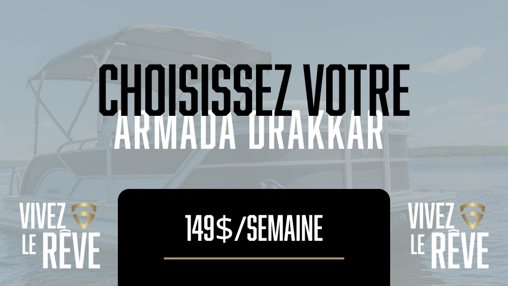 Exclusivement sur les pontons Armada Drakkar - 69 999$ seulement alt