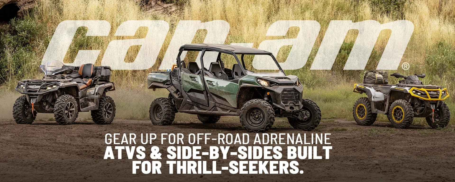 Gear up for off-road adrenaline — ATVs & side-by-sides built for thrill-seekers. alt