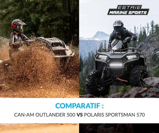 Polaris Sportsman 570 2025 vs Can Am Outlander 500 2025 : lequel choisir ? alt