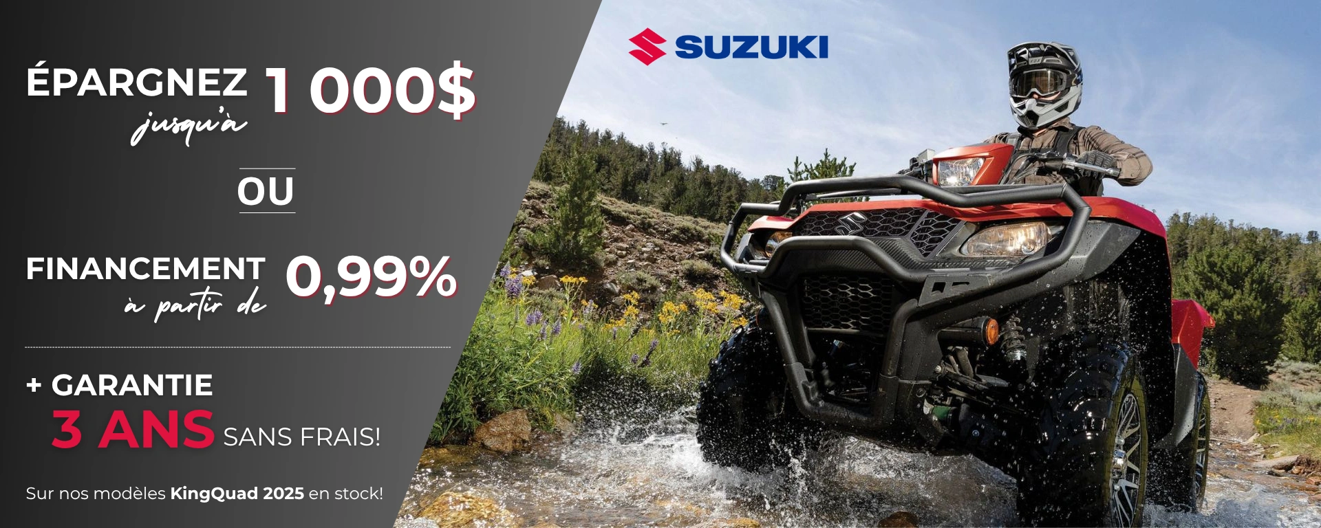 Promotion VTT Suzuki KingQuad chez RM Motosport à Victoriaville alt