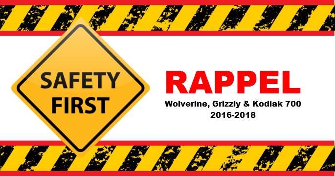 Bulletin de service – Yamaha Wolverine, Grizzly et Kodiak 700 2016 à 2018 alt