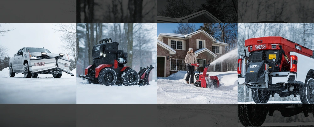 Get ready for winter with our high-performance Honda and Boss Snowplow snow removal equipment alt