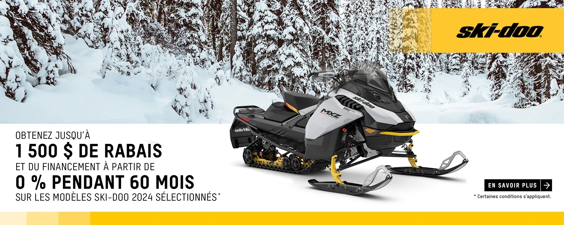 Ski-Doo – Obtenez jusqu’à 1 500 $ de rabais alt