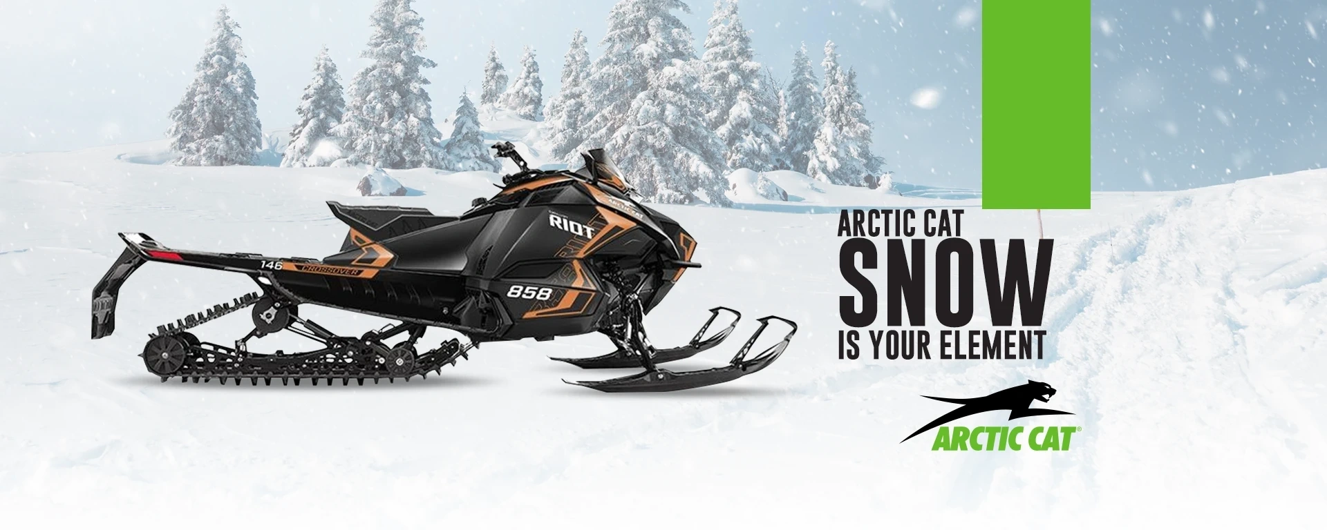 Arctic Cat Snow is your element alt