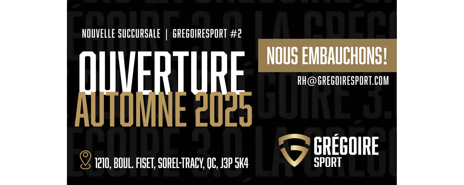 Nouvelle succursale Grégoire Sport à Sorel alt