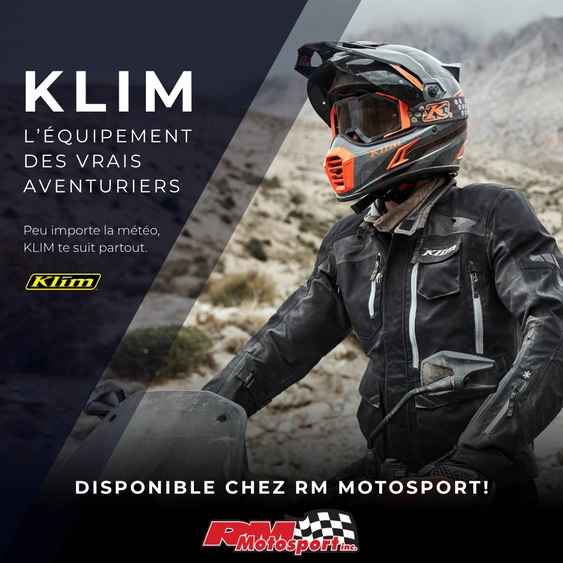 KLIM Victoriaville : Équipements et vêtements de qualité chez RM Motosport alt
