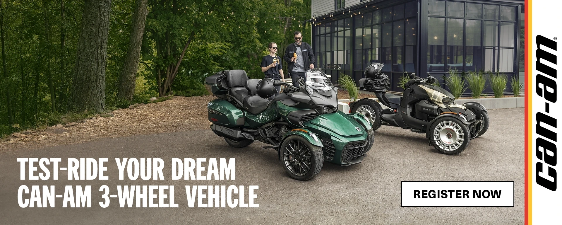 We are happy to invite you to the 2025 Can-Am 3-wheel Experience Tour alt