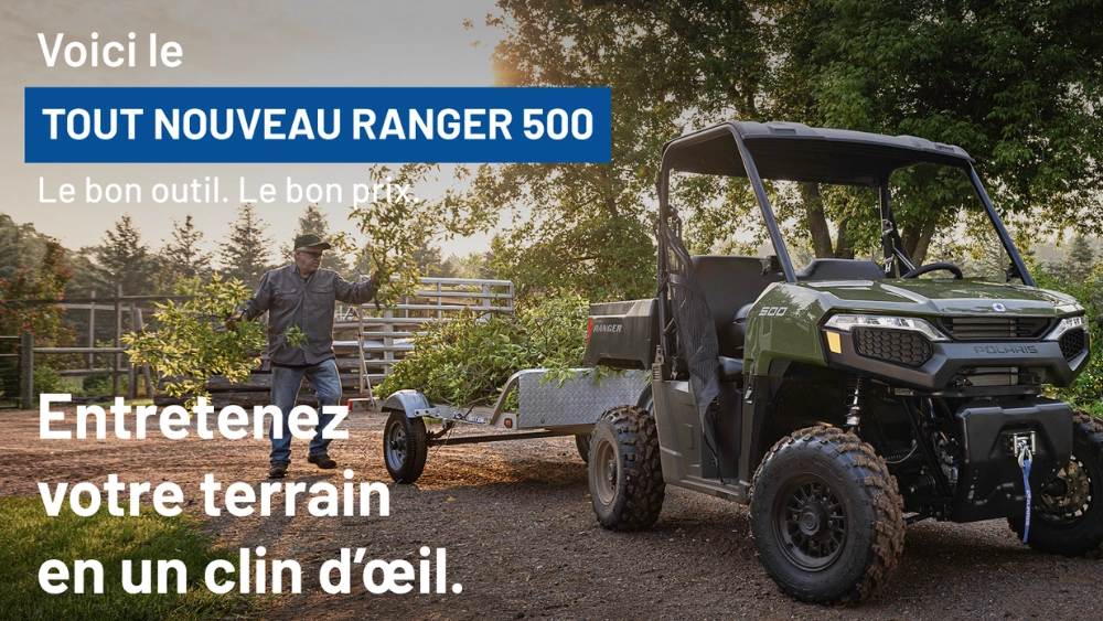 Nouveauté Polaris Ranger 500 2026 | Meilleur côte-à-côte rapport qualité/prix à Victoriaville alt