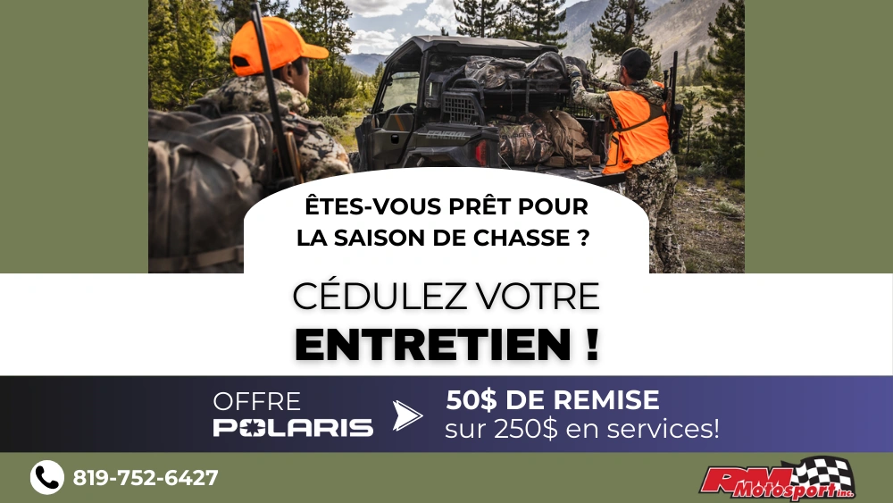 Entretien VTT et côte-à-côte avant la saison de chasse – Promotion RM Motosport à Victoriaville alt
