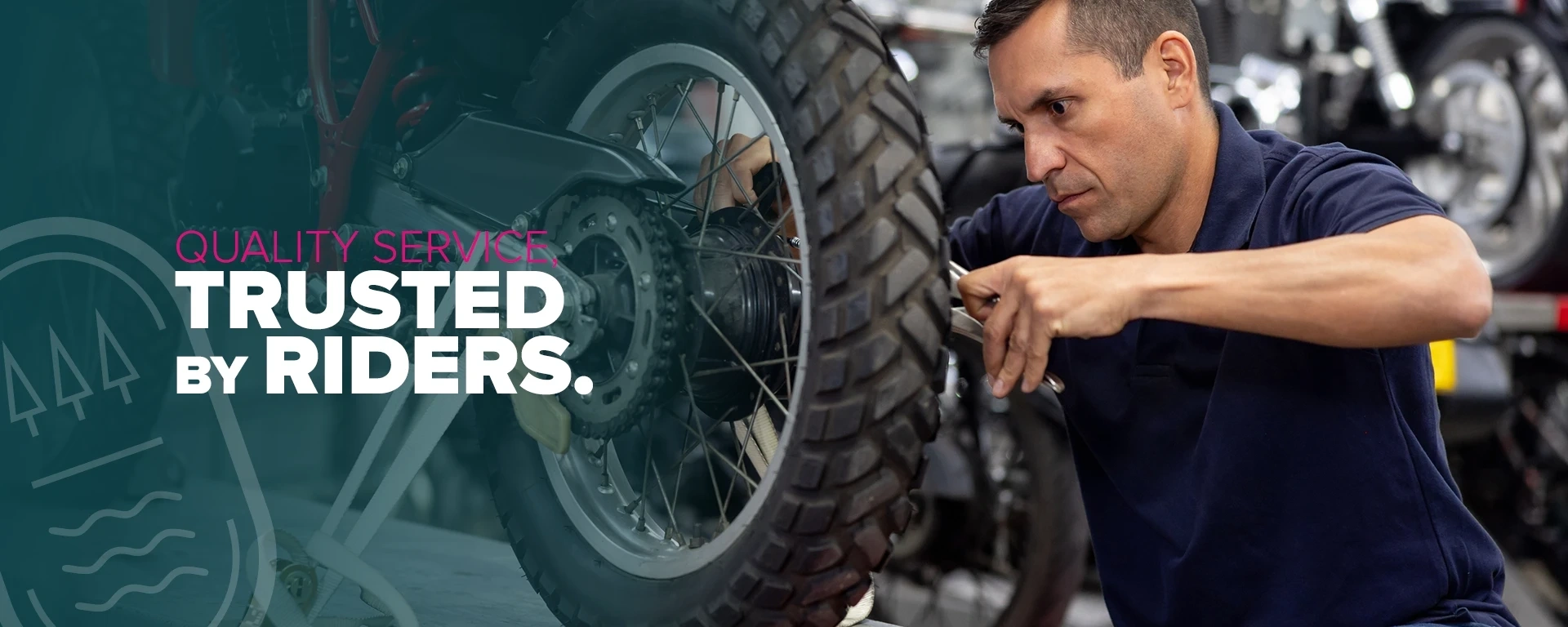 Quality service, trusted by riders. alt