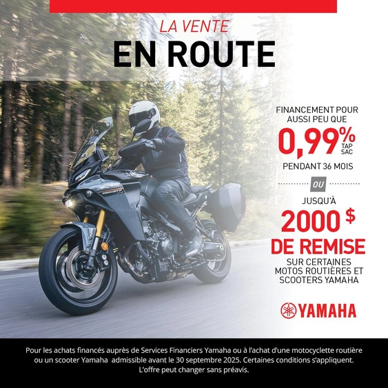 Offres spéciales sur les motos Yamaha – EN ROUTE alt