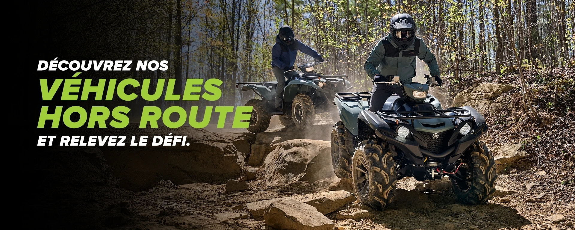 Découvrez nos véhicules hors route et relevez le défi. alt