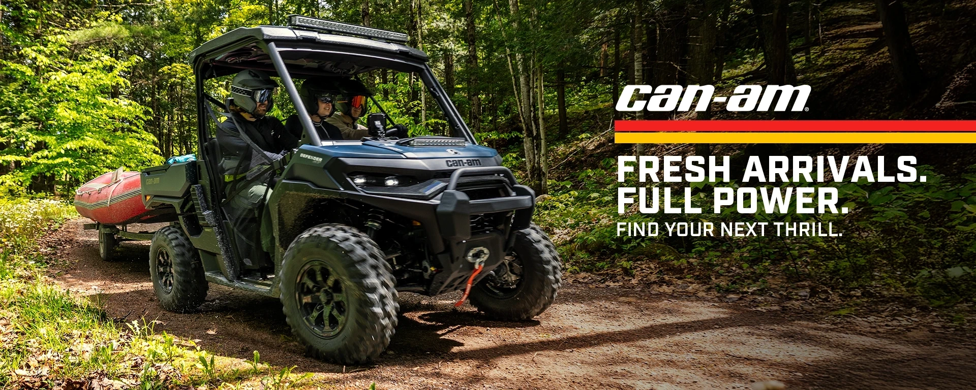 Fresh arrivals. Full power. Find your next thrill. alt