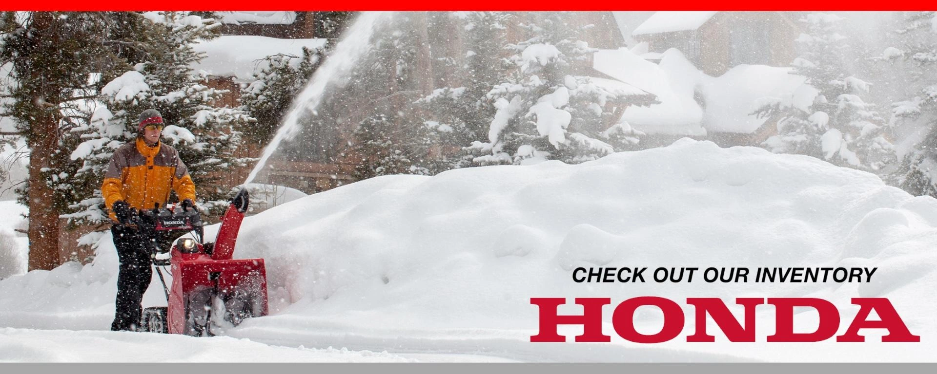 Check out our Honda Snowblowers in stock! alt