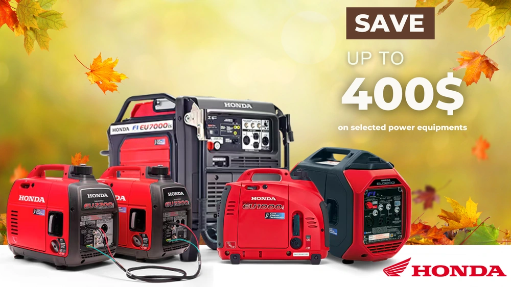 Honda Power Equipments – Save Up to $400 on Honda Generators at Moto Sport 100 Limites in Drummondville alt