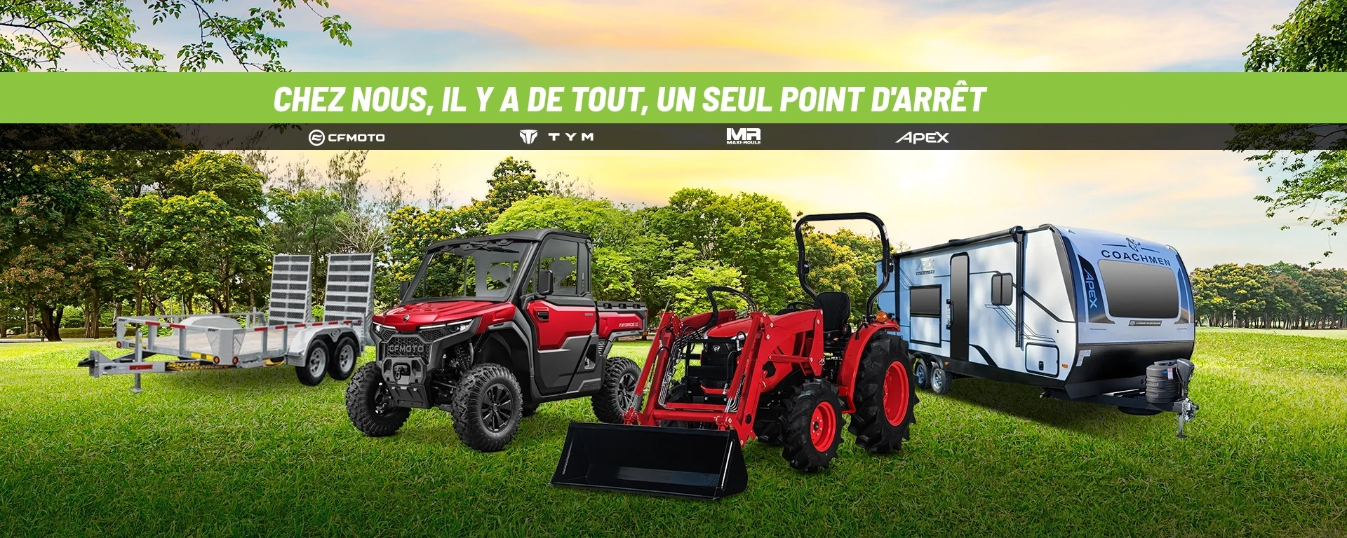 Chez nous, il y a de tout, un seul point d'arrêt alt