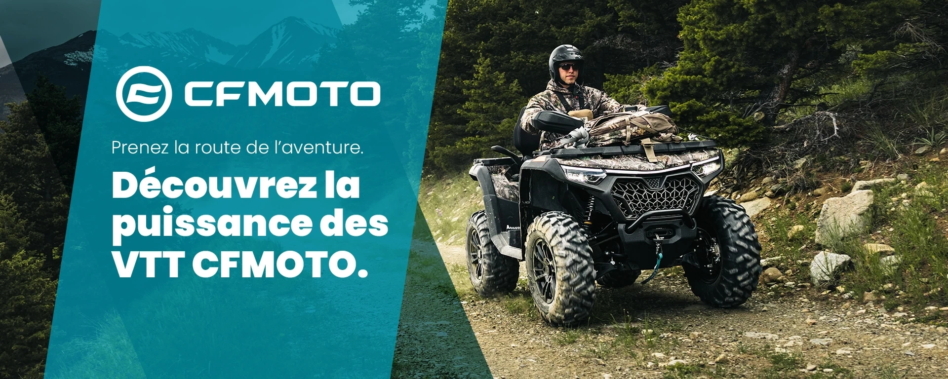 Prenez la route de l’aventure. Découvrez la puissance des VTT CFMoto. alt