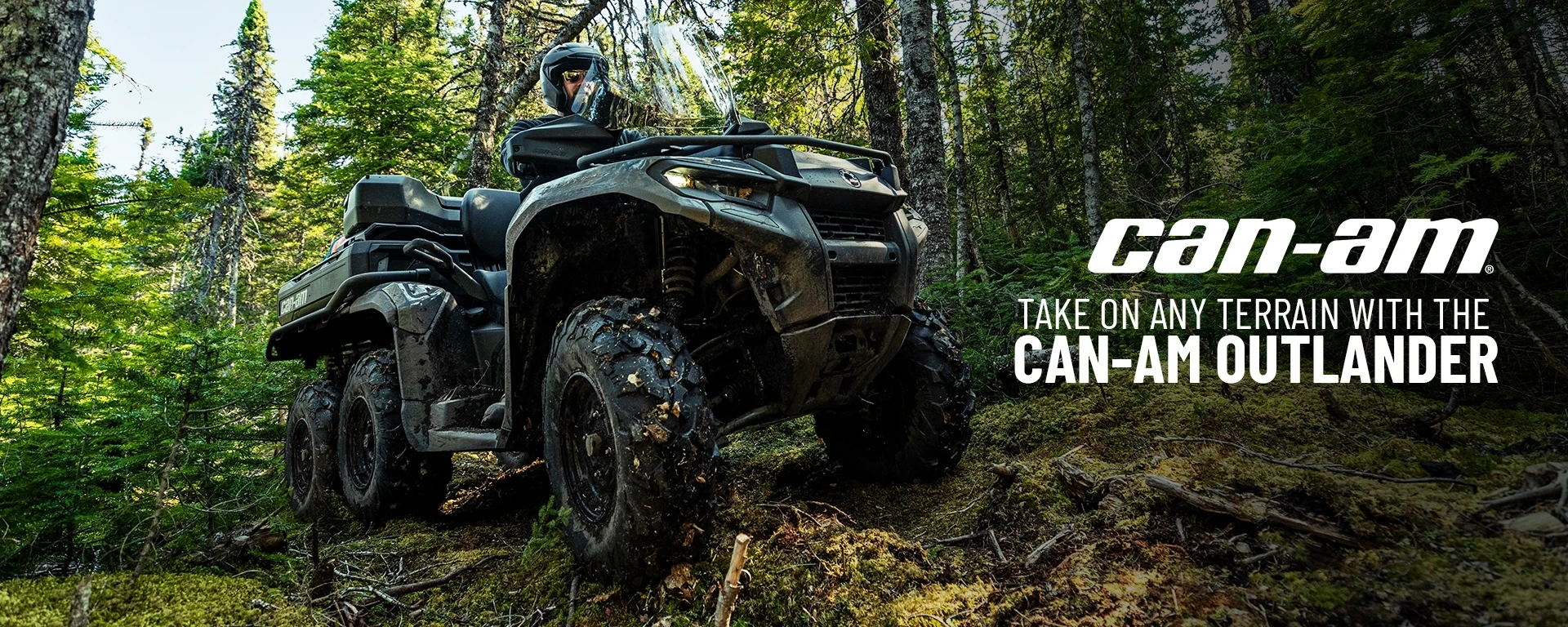 Take On Any Terrain with the Can-Am Outlander. alt
