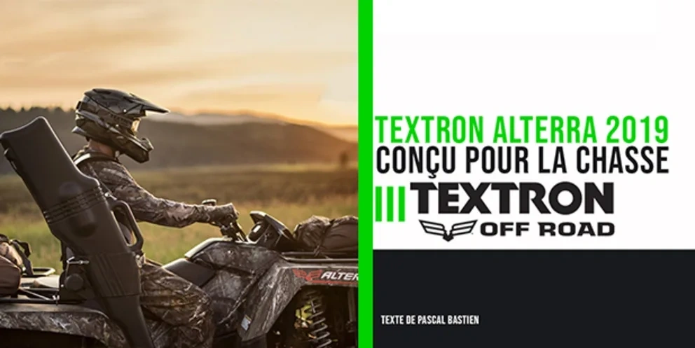 Textron Off Road Alterra 700 2019 : conçu pour la chasse alt