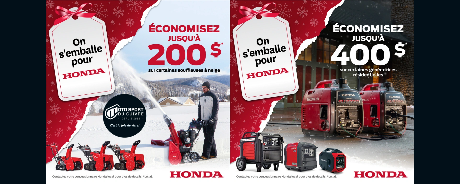 Génératrices Honda alt