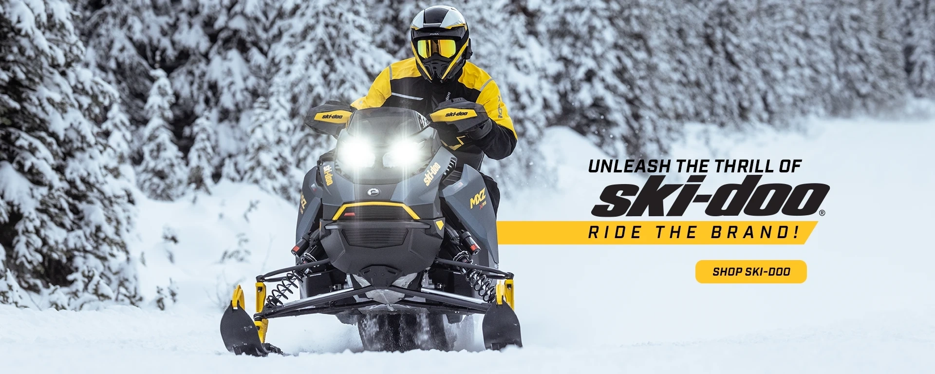 Unleash the thrill of Ski-Doo, ride the brand! alt