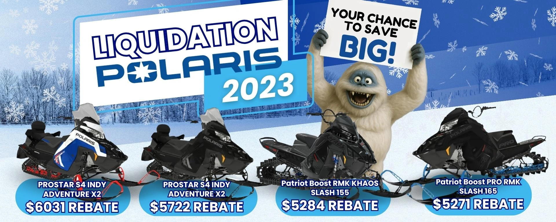 2023 Polaris Snowmobile Liquidation alt