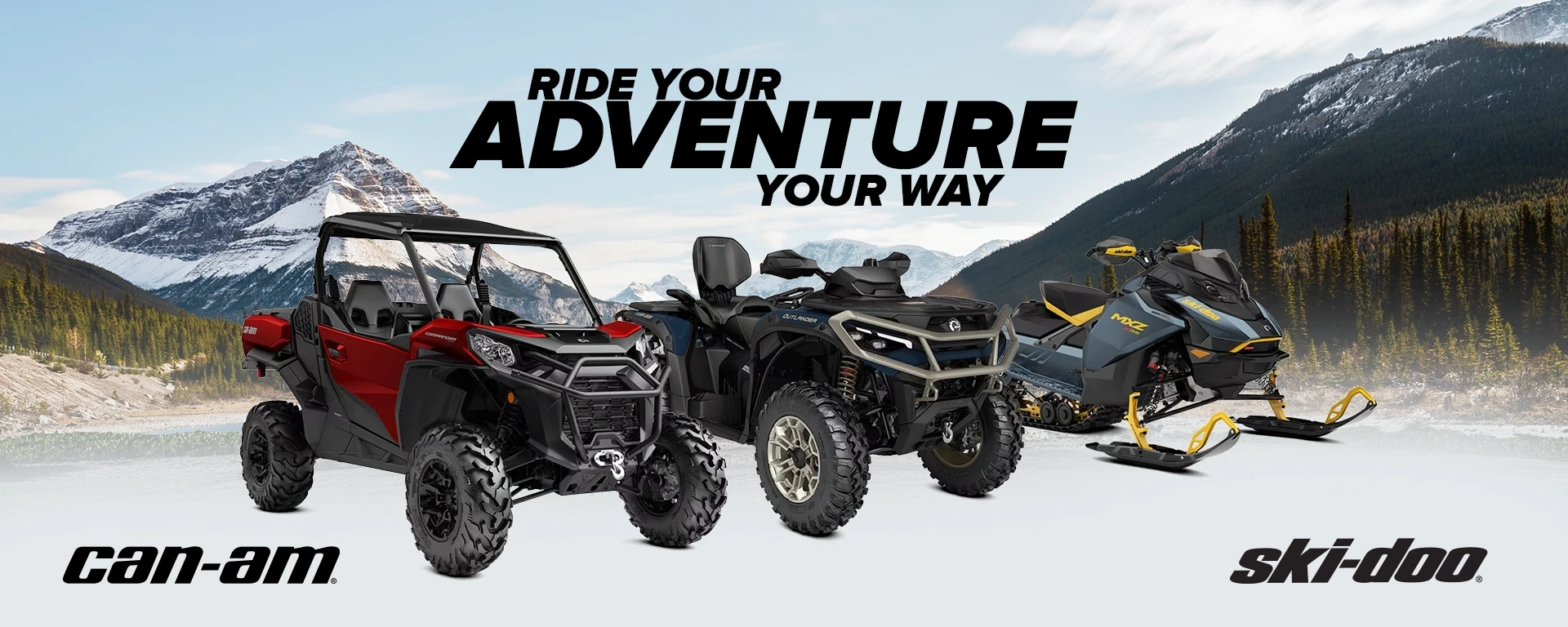 Ride your adventure — your way. alt