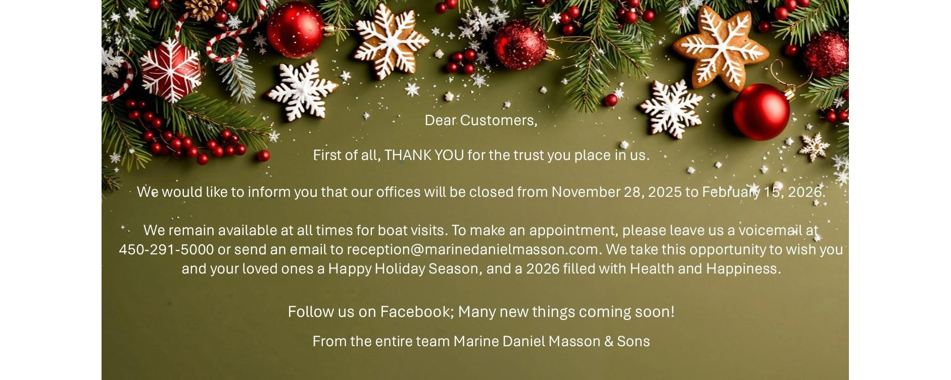 Fermeture hivernale 2025-2026 alt