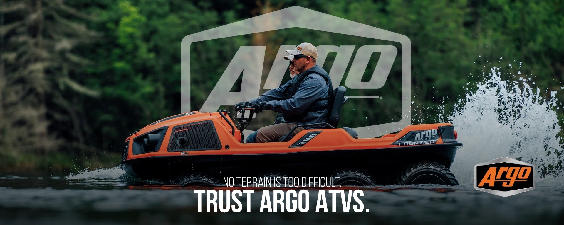 No terrain is too difficult.Trust Argo ATVs. alt