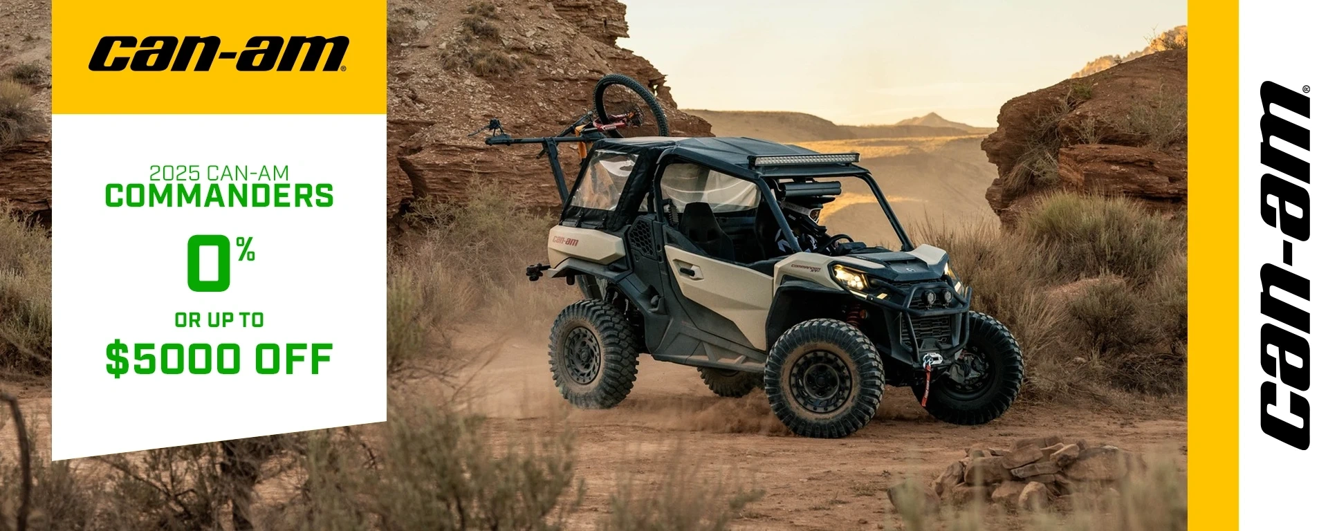 2025 Can-Am Commanders 0% or Up To $5000 off alt