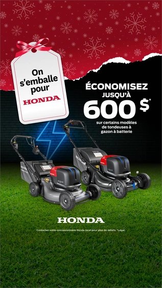 On s'emballe pour Honda - Tondeuses électriques alt