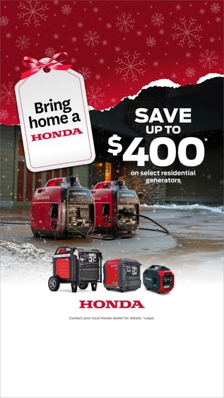 Bring home a Honda - Generators alt