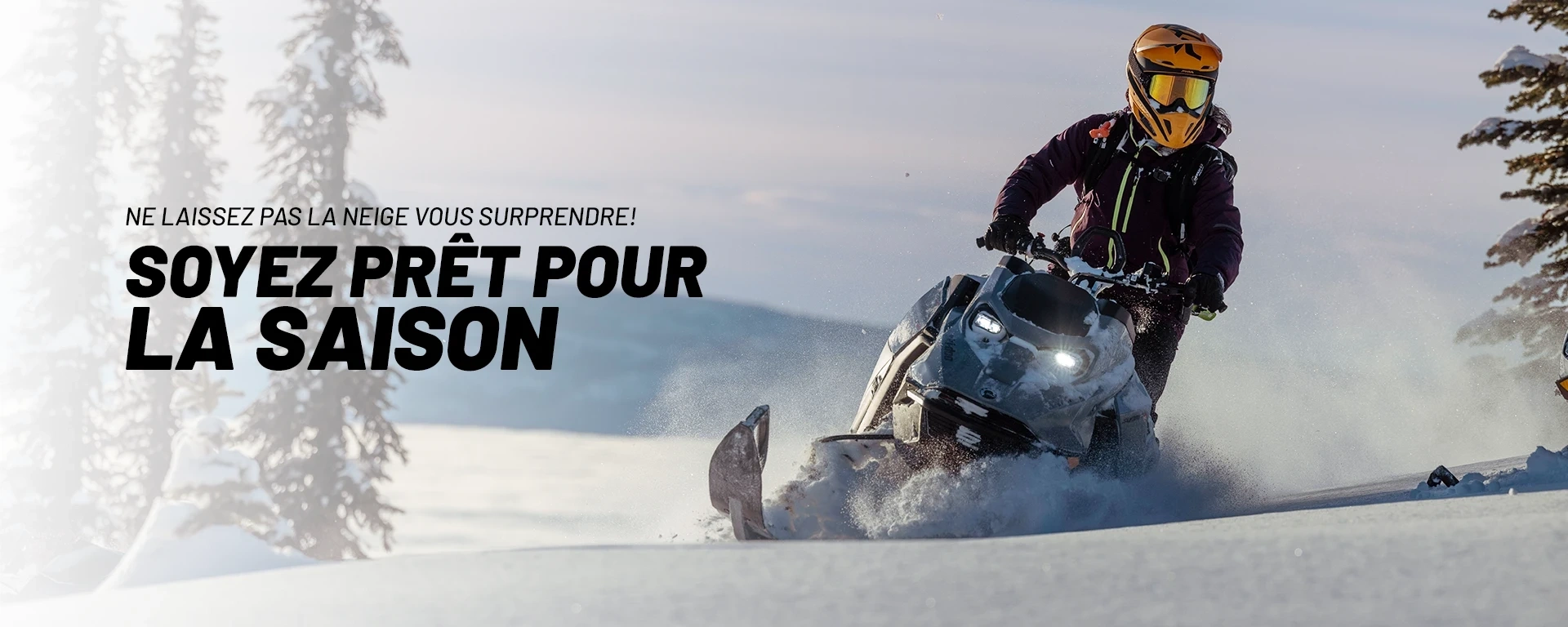 Ne laissez pas la neige vous surprendre!  Soyez prêt pour la saison alt