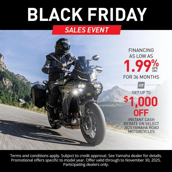 Black Friday Sales event on Yamaha Road Motorcycle alt