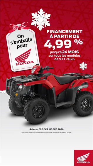 On s'emballe pour Honda - VTT 2026 alt