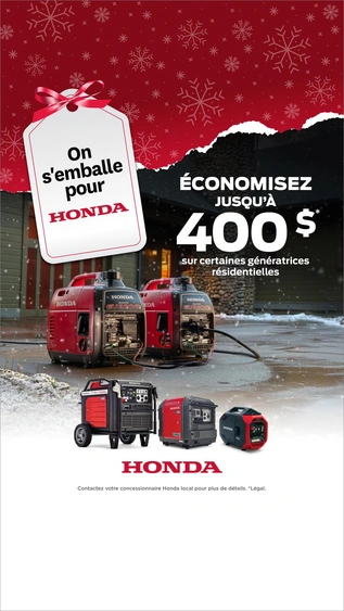 On s'emballe pour Honda - Génératrices alt