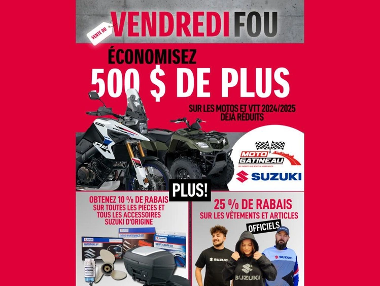 BLACK FRIDAY BONUS SUZUKI 500$ alt