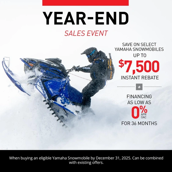Year-End Sales event on Yamaha Snowmobiles alt