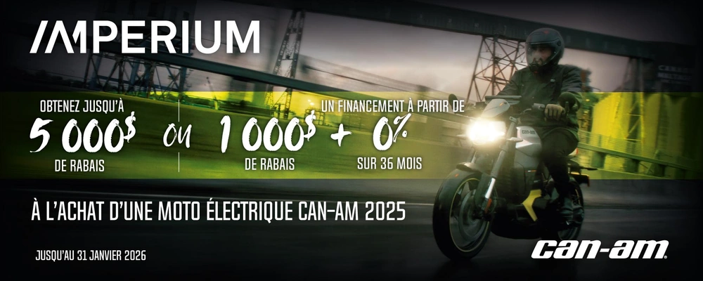 Promo Can-Am 2 roues alt
