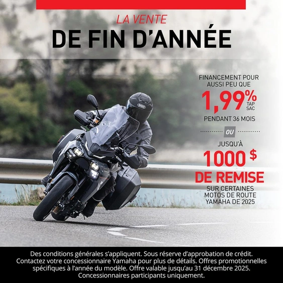 La vente de fin d'Année sur les Motos Yamaha alt