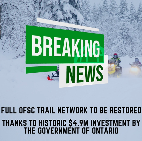 Ontario Snowmobilers Celebrate $4.9 Million Investment Into OFSC Trail Network alt