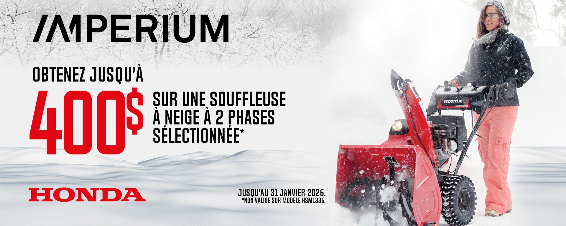 Promo Honda Souffleuses alt